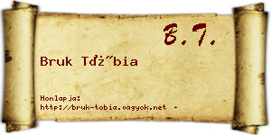 Bruk Tóbia névjegykártya